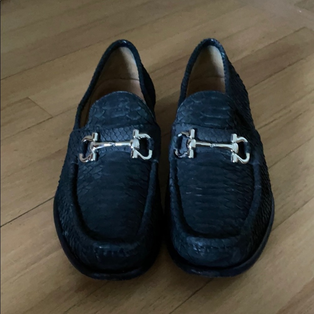 Salvatore Ferragamo Men’s Snakeskin Loafers